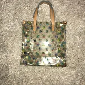 Dooney and Bourke clear side purse or lunch bag